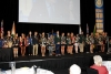 Exchange Students on Stage at Conference